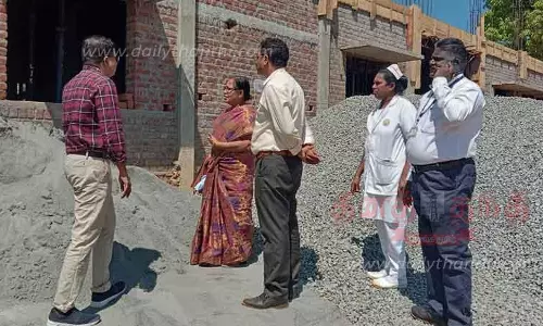 ரூ.9 கோடியில் வெளிநோயாளிகள் பிரிவுக்கு புதிய கட்டிடம் கட்டும் பணி ரூ.9 கோடியில் வெளிநோயாளிகள் பிரிவுக்கு புதிய கட்டிடம் கட்டும் பணி