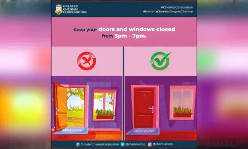 கொசு உற்பத்தியை தடுக்க வீட்டின் கதவு, ஜன்னலை மூடி வையுங்கள் - பொதுமக்களுக்கு சென்னை மாநகராட்சி வலியுறுத்தல்