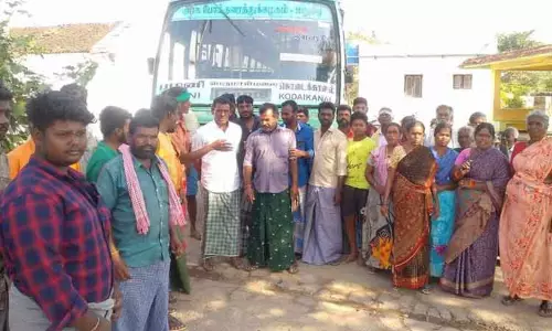 அரசு பஸ்சை சிறைபிடித்து பொதுமக்கள் போராட்டம்