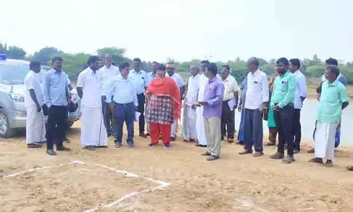 நைனார் ஏரியில் மேம்பாலம் கட்டும் பணி தொடக்கம்