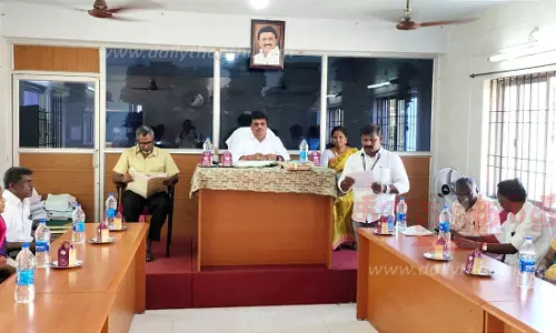 தக்கோலம் பேரூராட்சி கூட்டம்