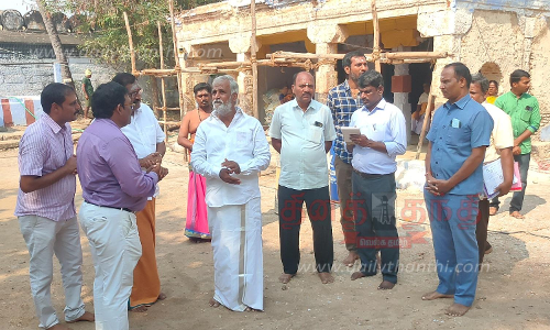 மலைக்காவலர் கோவிலில்  அமைச்சர் சேகர் பாபு திடீர் ஆய்வு