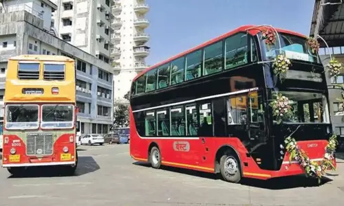நாட்டின் முதல் மின்சார டபுள் டெக்கர் ஏ.சி. பஸ் சேவை மும்பையில் இன்று தொடக்கம்