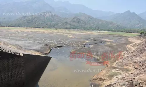 கருப்பாநதி அணை வறண்டது; குடிநீர் தட்டுப்பாடு ஏற்படும் அபாயம்
