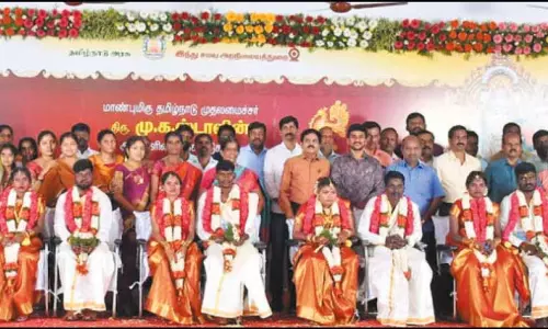 கோவில்கள் சார்பில் 2-ம் கட்டமாக 161 ஜோடிகளுக்கு இலவச திருமணம்