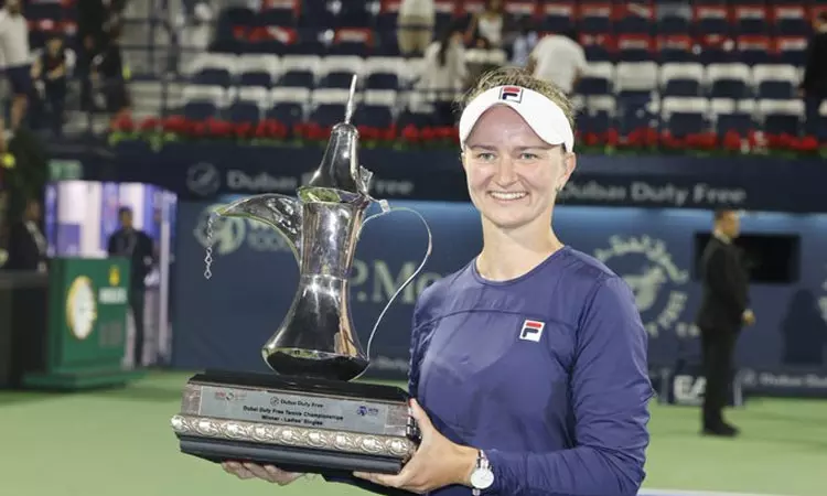 துபாய் ஓபன் டென்னிஸ்: செக்குடியரசு வீராங்கனை கிரெஜ்சிகோவா சாம்பியன்