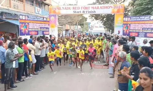 செங்கோட்டையில் மாரத்தான் போட்டி