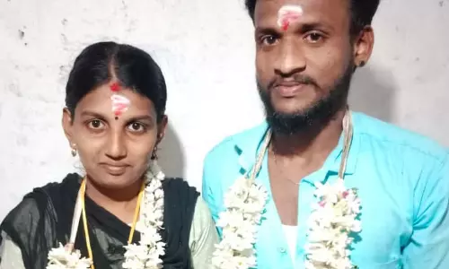 ஆலங்குடி போலீஸ் நிலையத்தில் காதல் ஜோடி தஞ்சம்