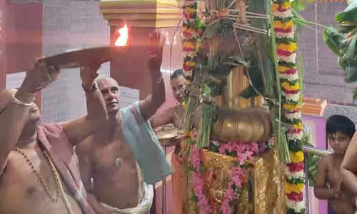 கல்யாண வெங்கடரமண சுவாமி கோவில் மாசி மகத்திருவிழா கொடியேற்றத்துடன் தொடங்கியது கல்யாண வெங்கடரமண சுவாமி கோவில் மாசி மகத்திருவிழா கொடியேற்றத்துடன் தொடங்கியது