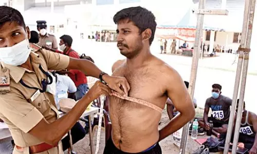 காவலர் பணிக்கான உடல்தகுதி தேர்வு