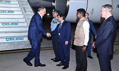 ஜி-20 மாநாட்டில் பங்கேற்க இந்தியா வந்தடைந்தார் ரஷிய வெளியுறவு மந்திரி