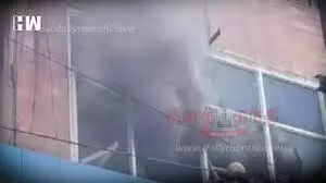 நிதி நிறுவன உரிமையாளர் வீட்டில் தீவிபத்து புகைமூட்டத்தில் சிக்கிய பெண் பத்திரமாக மீட்பு