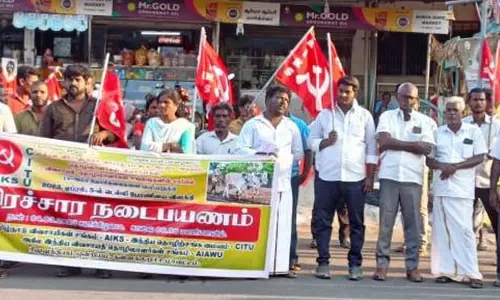 விவசாயிகள் பிரசார நடைபயணம்