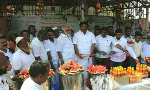 தண்ணீர் பந்தல் திறப்பு விழா