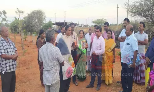 ஊரக வளர்ச்சித்துறை தலைமை பொறியாளர் ஆய்வு