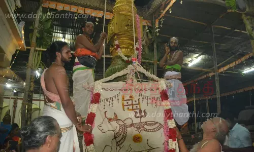 திருவெண்காடு சுவேதாரண்யேஸ்வரர் கோவிலில் இந்திர திருவிழா