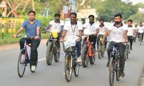 விழிப்புணர்வு சைக்கிள் பேரணி விழிப்புணர்வு சைக்கிள் பேரணி