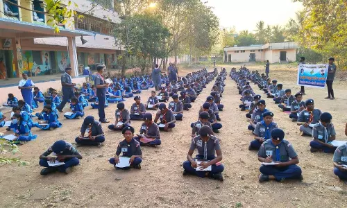 விருத்தாசலத்தில்ராஜ்ய புரஸ்கார் விருதுக்கான தேர்வு220 சாரண- சாரணியர்கள் பங்கேற்பு