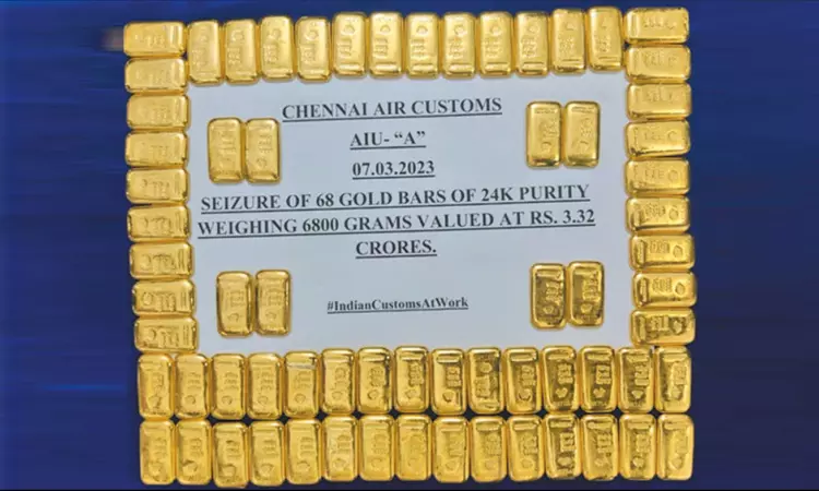 சிங்கப்பூர், மலேசியாவில் இருந்து கடத்தல்... சென்னை விமான நிலையத்தில் ரூ.3½ கோடி தங்கம் பறிமுதல் - பெண் உள்பட 3 பேர் கைது