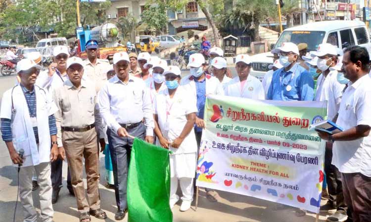 Collector Balasubramaniam inaugurated the World Kidney Day awareness ...