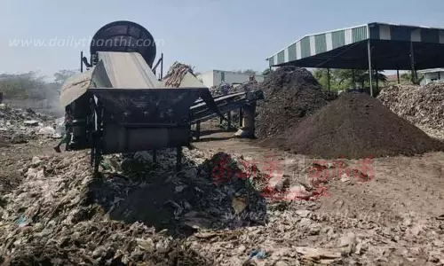 குப்பை கிடங்கில் இட பற்றாக்குறை; தரம் பிரிக்கும் பணி பாதிப்பு