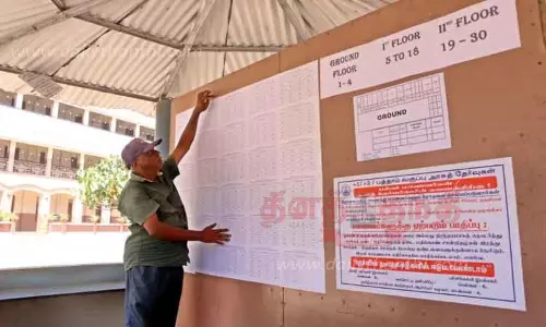 கோவையில் பிளஸ்-2 பொதுத்தோ்வை 35,827 மாணவ-மாணவிகள் எழுதுகிறார்கள்