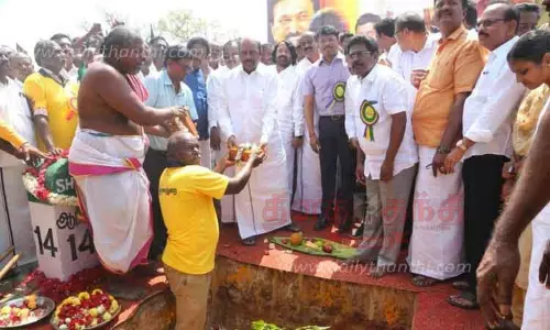 போளூர் ரெயில்வே மேம்பால பணிகள் விரைந்து முடிக்கப்படும்; அமைச்சர் எ.வ.வேலு பேச்சு
