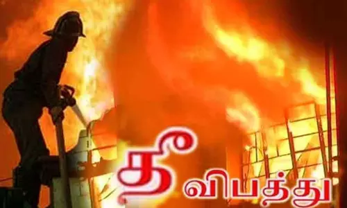 மறைமலைநகர் பசுமை உரக்குடிலில் பயங்கர தீ விபத்து