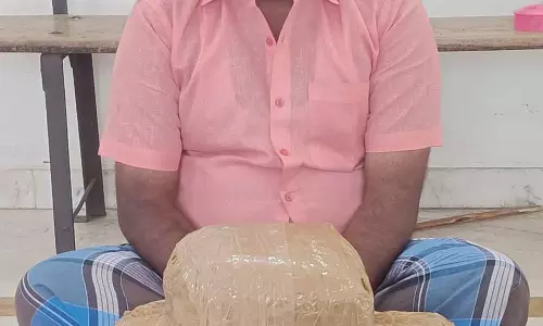 ஆந்திராவில் இருந்து தேனிக்கு10 கிலோ கஞ்சா கடத்திய வாலிபர் கைது