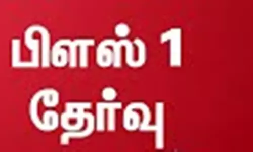 பிளஸ்-1 பொதுத்தேர்வை 7 ஆயிரத்து 443 மாணவ,மாணவிகள் எழுதினர்