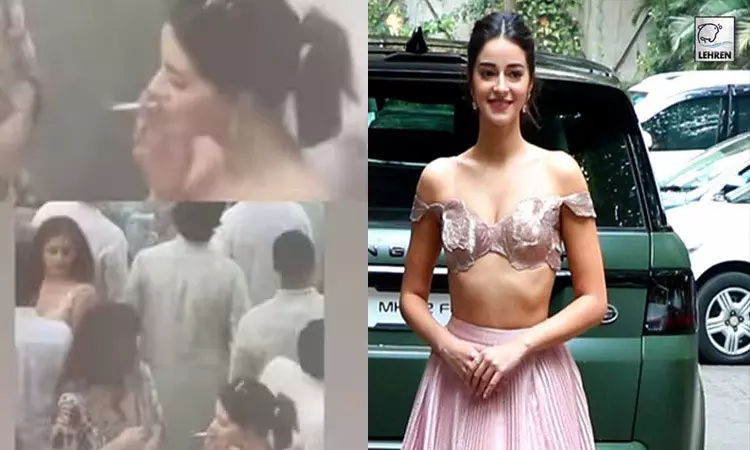 உறவினர் திருமணத்தில் சிகெரெட் பிடித்து மாட்டிக்கொண்ட நடிகை அனன்யா பாண்டே - புகைப்படம் உறவினர் திருமணத்தில் சிகெரெட் பிடித்து மாட்டிக்கொண்ட நடிகை அனன்யா பாண்டே - புகைப்படம்