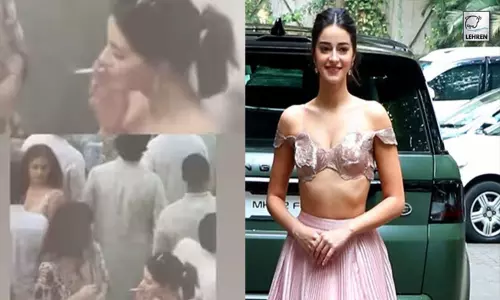 உறவினர் திருமணத்தில் சிகெரெட் பிடித்து மாட்டிக்கொண்ட நடிகை அனன்யா பாண்டே - புகைப்படம்