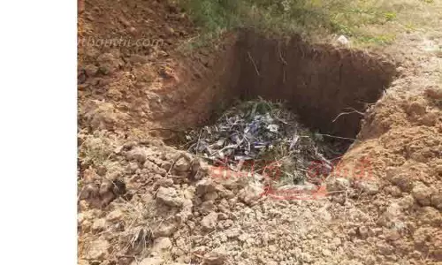 தினத்தந்தி செய்தி எதிரொலி: ஏகணிவயல் பெரிய ஏரியில் கொட்டப்பட்ட மருத்துவ கழிவுகள் அகற்றம்