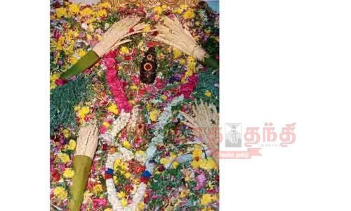 இளஞ்சாவூர் முத்துமாரியம்மன் கோவில் பூச்சொரிதல் விழா