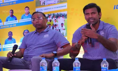 உலக டெஸ்ட் சாம்பியன்ஷிப் இறுதிப்போட்டி இந்தியாவுக்கு சவாலாக இருக்கும்-நெல்லை சூப்பர் கிங்ஸ் அகாடமி தொடக்க விழாவில் எல்.பாலாஜி பேச்சு உலக டெஸ்ட் சாம்பியன்ஷிப் இறுதிப்போட்டி இந்தியாவுக்கு சவாலாக இருக்கும்-நெல்லை சூப்பர் கிங்ஸ் அகாடமி தொடக்க விழாவில் எல்.பாலாஜி பேச்சு