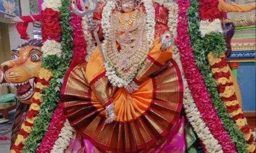 சிம்மவாகனத்தில் வேம்படி மாரியம்மன் வீதிஉலா