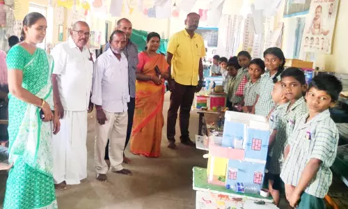 புதுச்சத்திரம் அருகே அரசு பள்ளியில் அறிவியல் கண்காட்சி