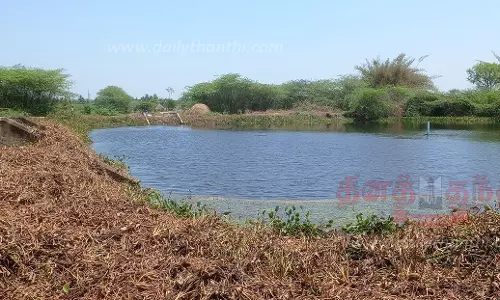 குளத்தை ஆக்கிரமித்த ஆகாயத்தாமரை செடிகள் அகற்றப்பட்டது