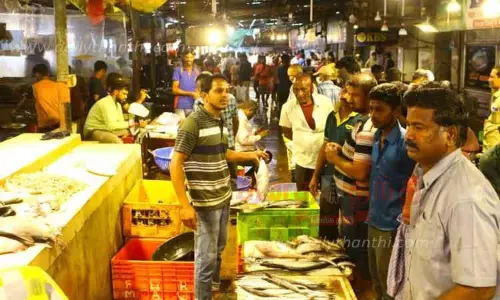 வேலூர் மீன் மார்க்கெட்டில் மீன்கள் விற்பனை மந்தம்