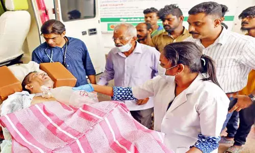 துபாயில் இதய நோயால் தவித்தவர்கோவைக்கு அழைத்து வரப்பட்டார்