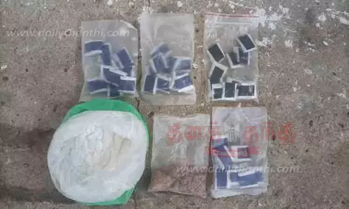 வீட்டில் போதை பொருட்கள் பதுக்கியஇலங்கை வாலிபர் கைது