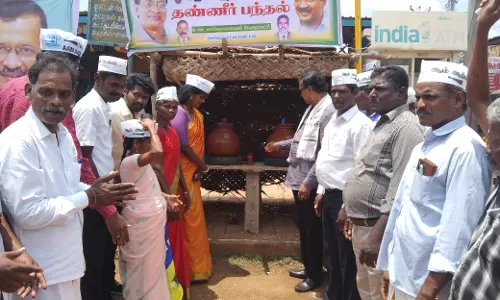 தண்ணீர் பந்தல் திறப்பு