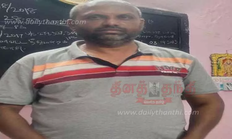 தாயை காரை ஏற்றி கொன்ற வழக்கில் மகன் கைது