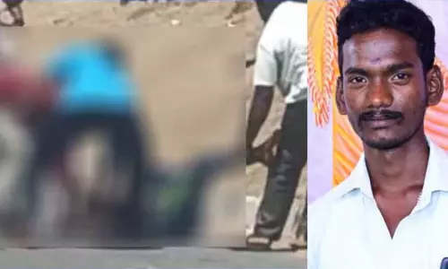 கிருஷ்ணகிரி அருகே காதல் திருமணம் செய்த வாலிபர், பெண் வீட்டாரால் நடுரோட்டில் வெட்டிக்கொலை