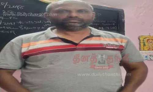 தாயை காரை ஏற்றி கொன்ற வழக்கில் மகன் கைது