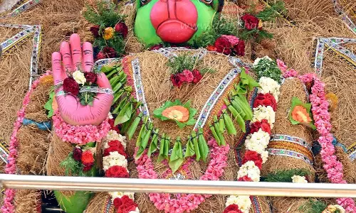 வெட்டிவேர் அலங்காரத்தில் அருள்பாலித்த ஆஞ்சநேயர்