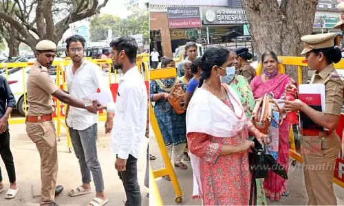 கோவை கோர்ட்டு வளாகத்தில் பலத்த போலீஸ் பாதுகாப்பு