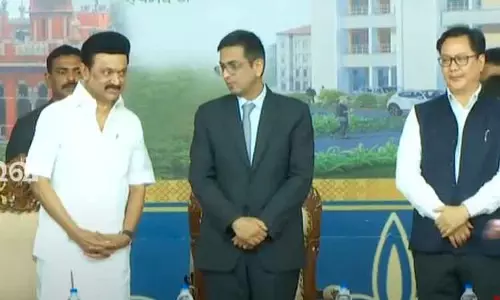 மதுரையில் கூடுதல் நீதிமன்ற கட்டடங்கள் - சுப்ரீம் கோர்ட்டு தலைமை நீதிபதி அடிக்கல் நாட்டினார்