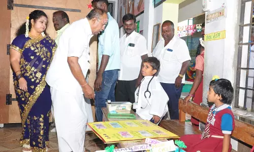 காவனூர் இந்திரா நர்சரி, பள்ளியில் அறிவியல் கண்காட்சி