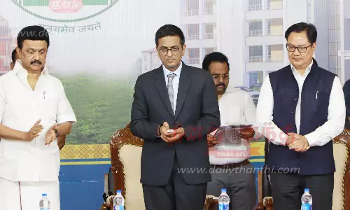 சென்னை ஐகோர்ட்டில்   தமிழ் அலுவல் மொழியாக வேண்டும்-மதுரை விழாவில் சுப்ரீம் கோர்ட்டு தலைமை நீதிபதிக்கு  முதல்-அமைச்சர் மு.க.ஸ்டாலின் கோரிக்கை-